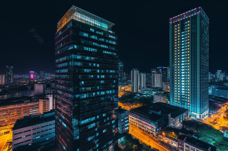 黑色实拍城市夜景灯火通明摄影背景,高清,摄影图,摄影图片,图片大全,摄影图免费下载